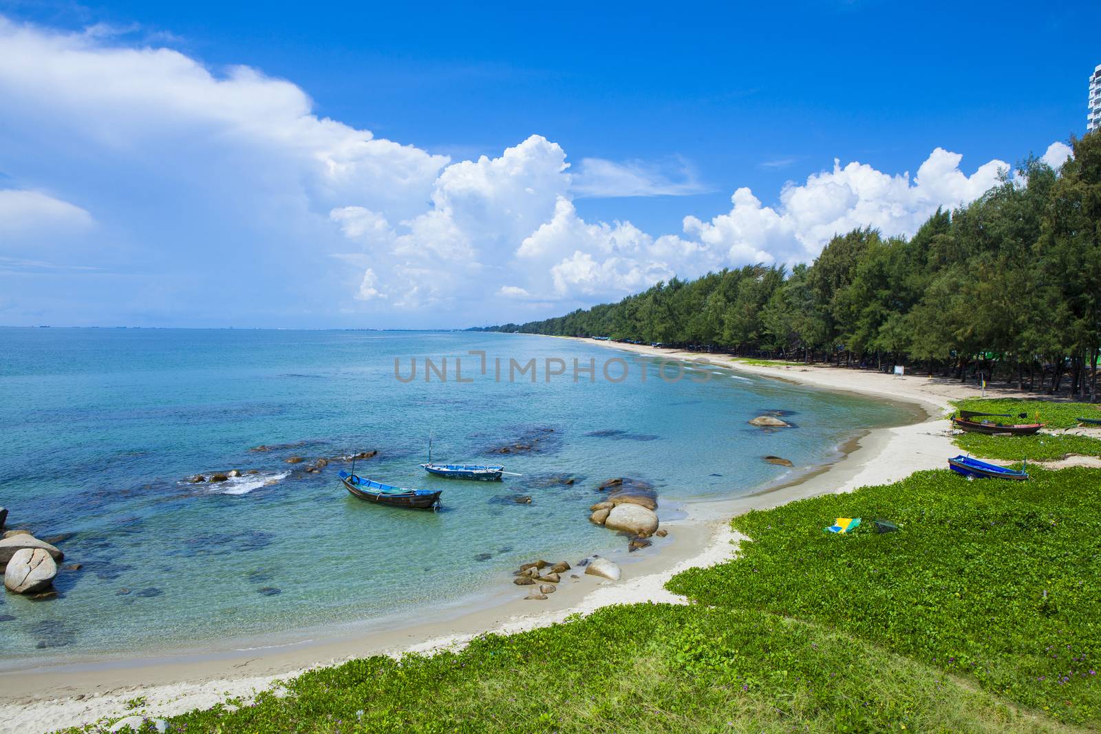 Tropical beach at beautiful ,Mae Ramphueng beach ,Rayong Thailand