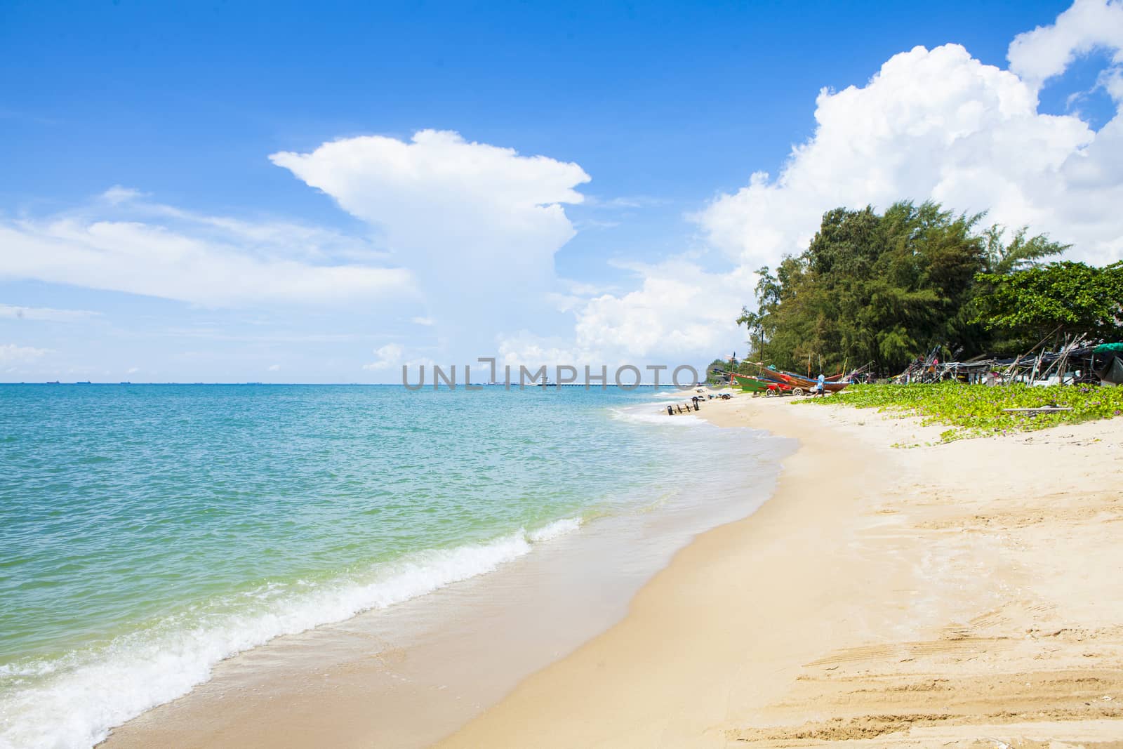 Tropical beach at beautiful ,Mae Ramphueng beach ,Rayong Thailand