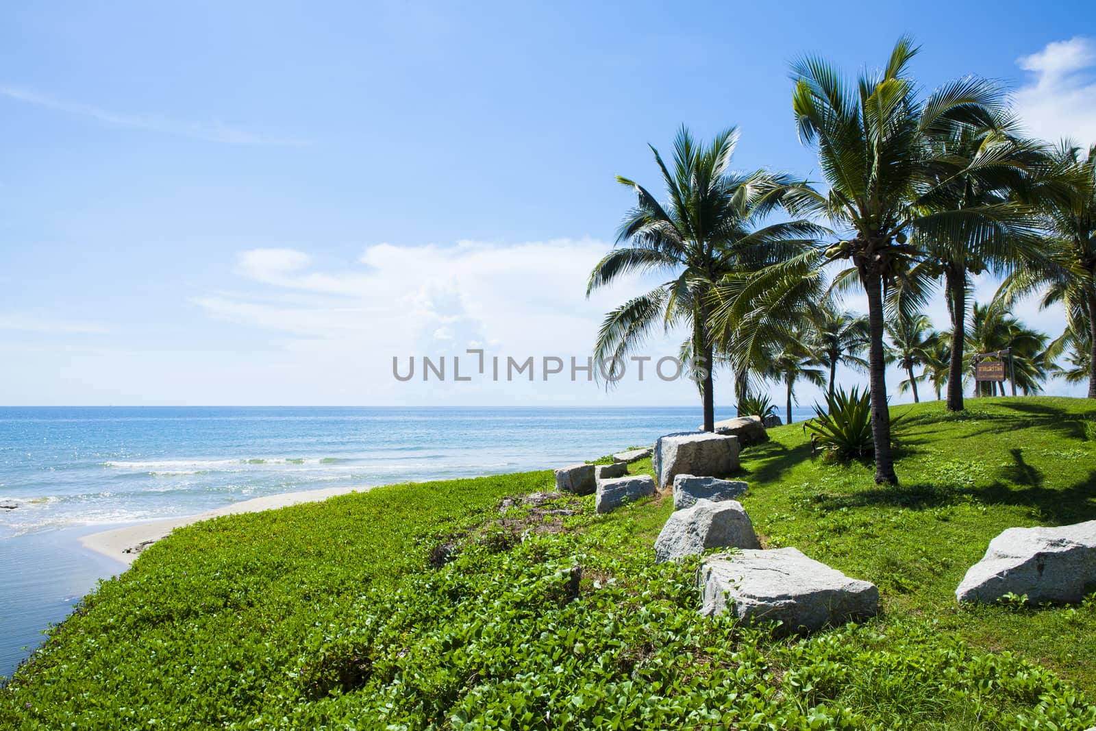 Tropical beach at beautiful ,Mae Ramphueng beach ,Rayong Thailand