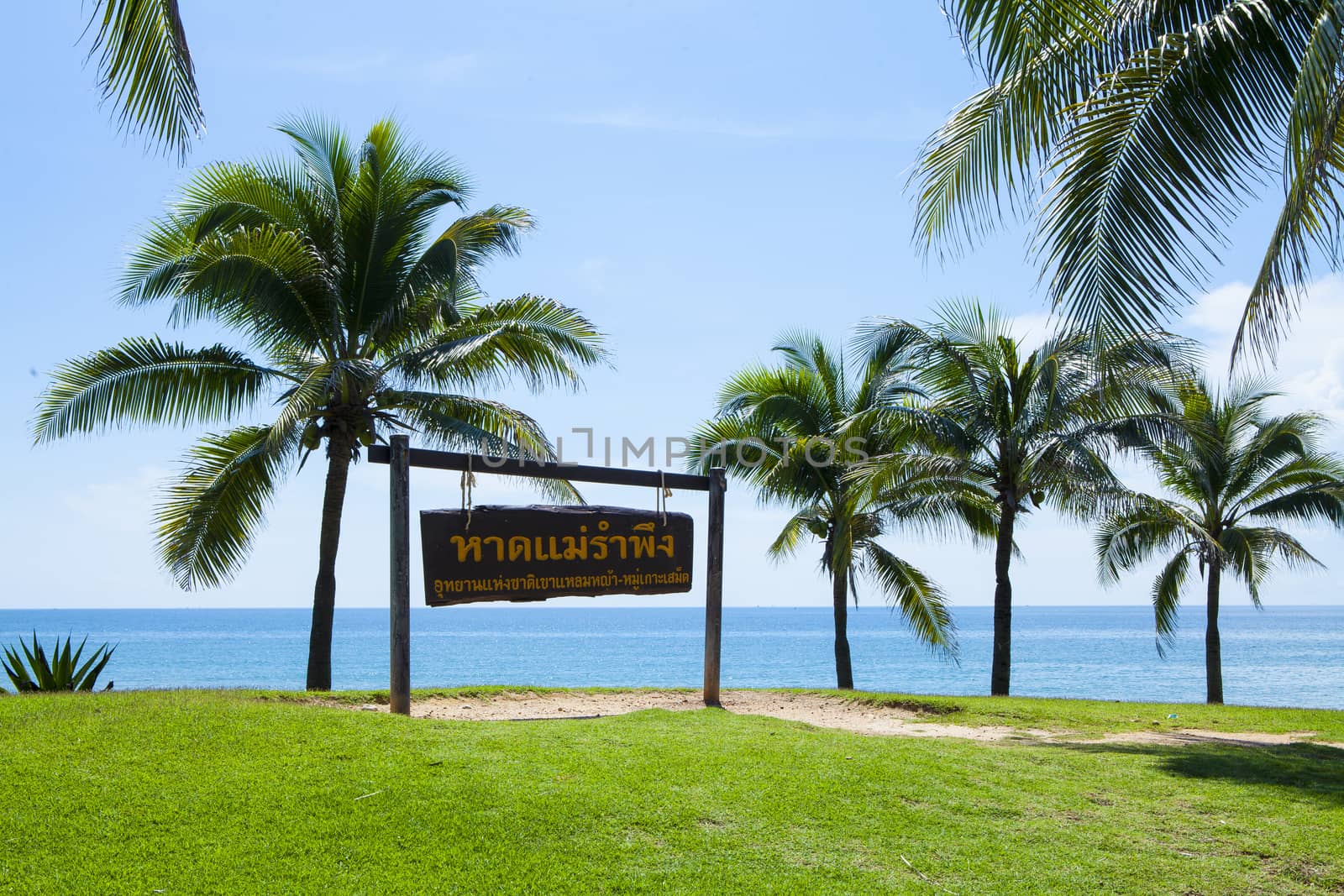 Tropical beach at beautiful ,Mae Ramphueng beach ,Rayong Thailand