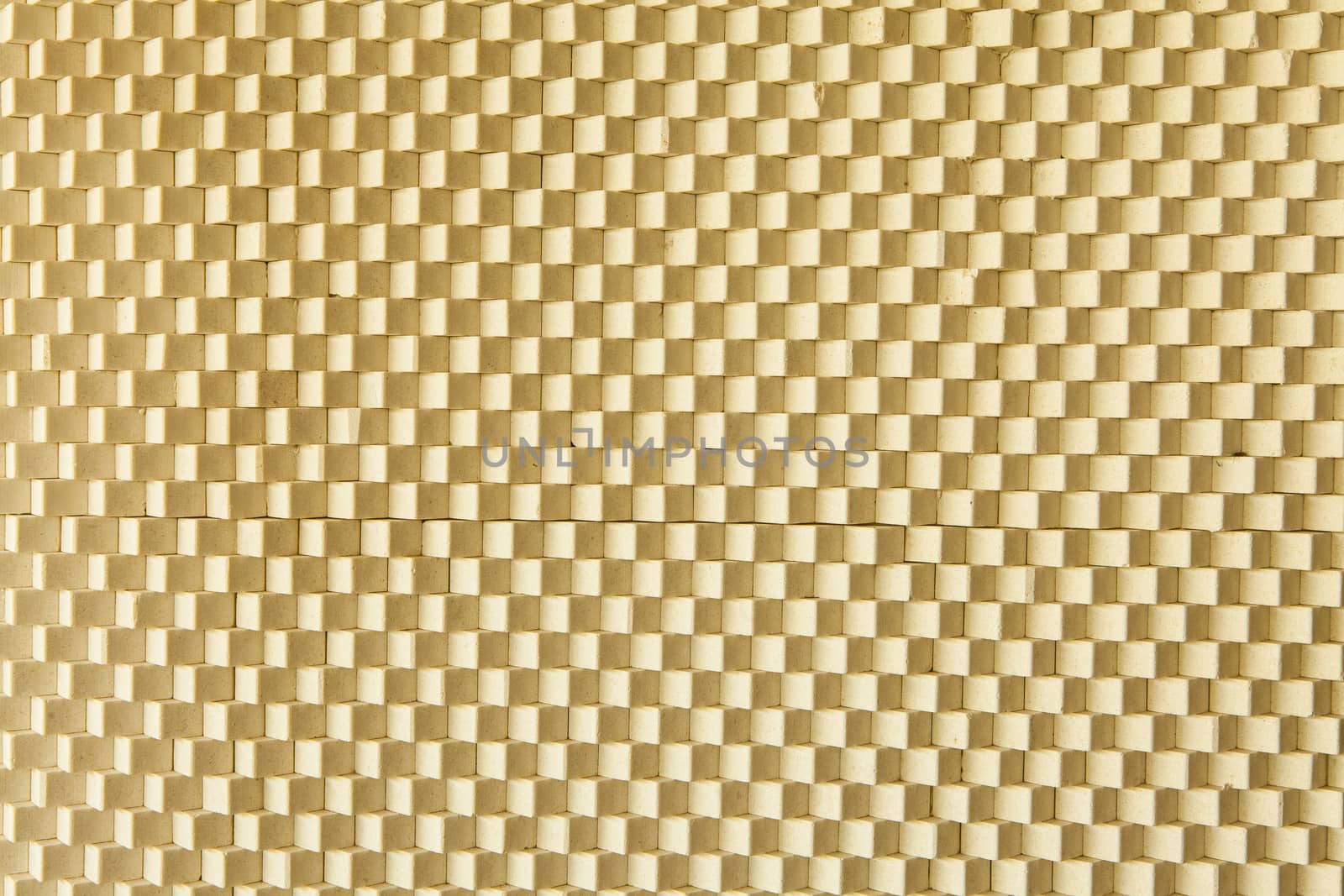 The plaster wall square arranged alternately.Background of old vintage brick wall.