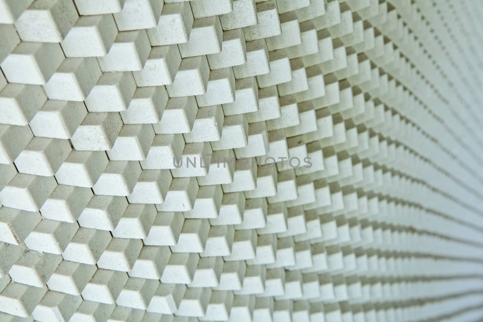 The plaster wall square arranged alternately.Background of old vintage brick wall.
