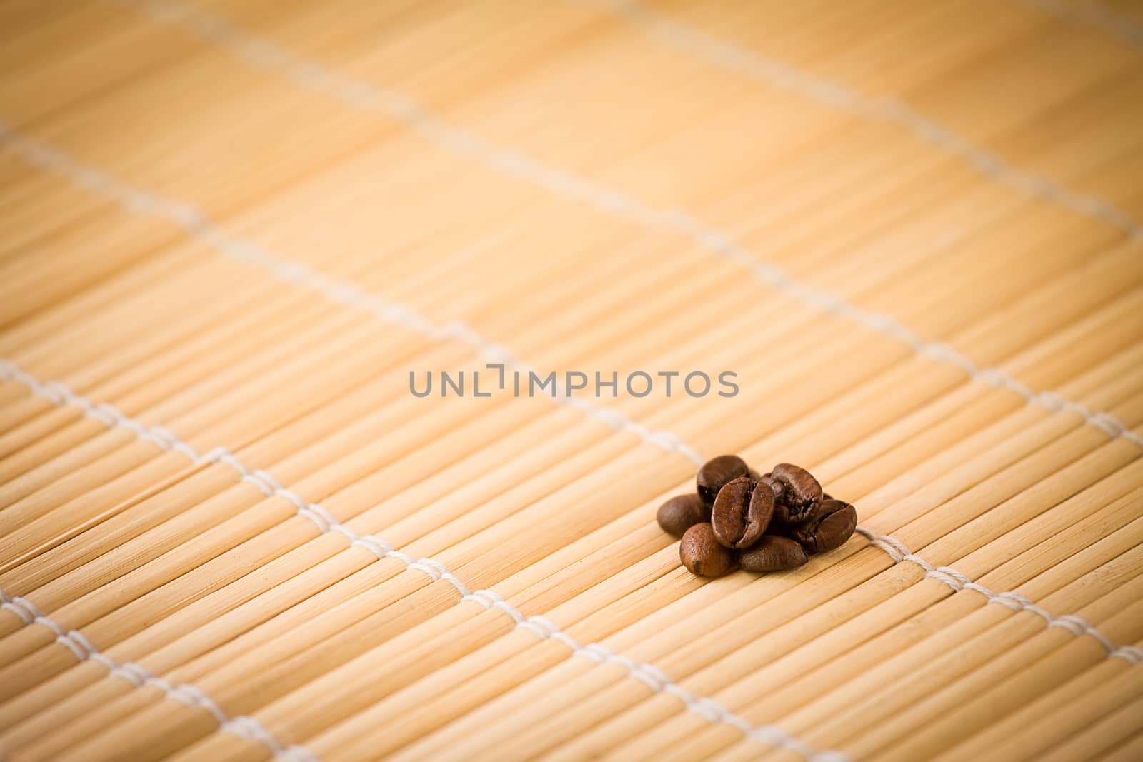 Coffee-beans on bamboo by LuigiMorbidelli