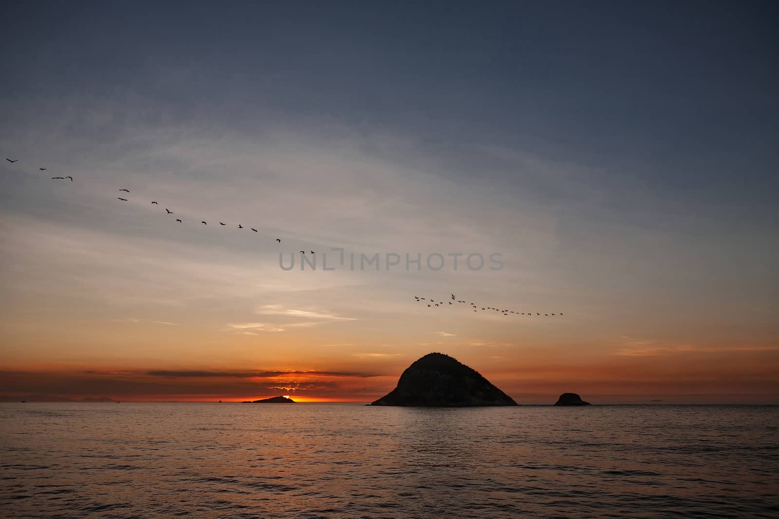 Sunset on the ocean by LuigiMorbidelli