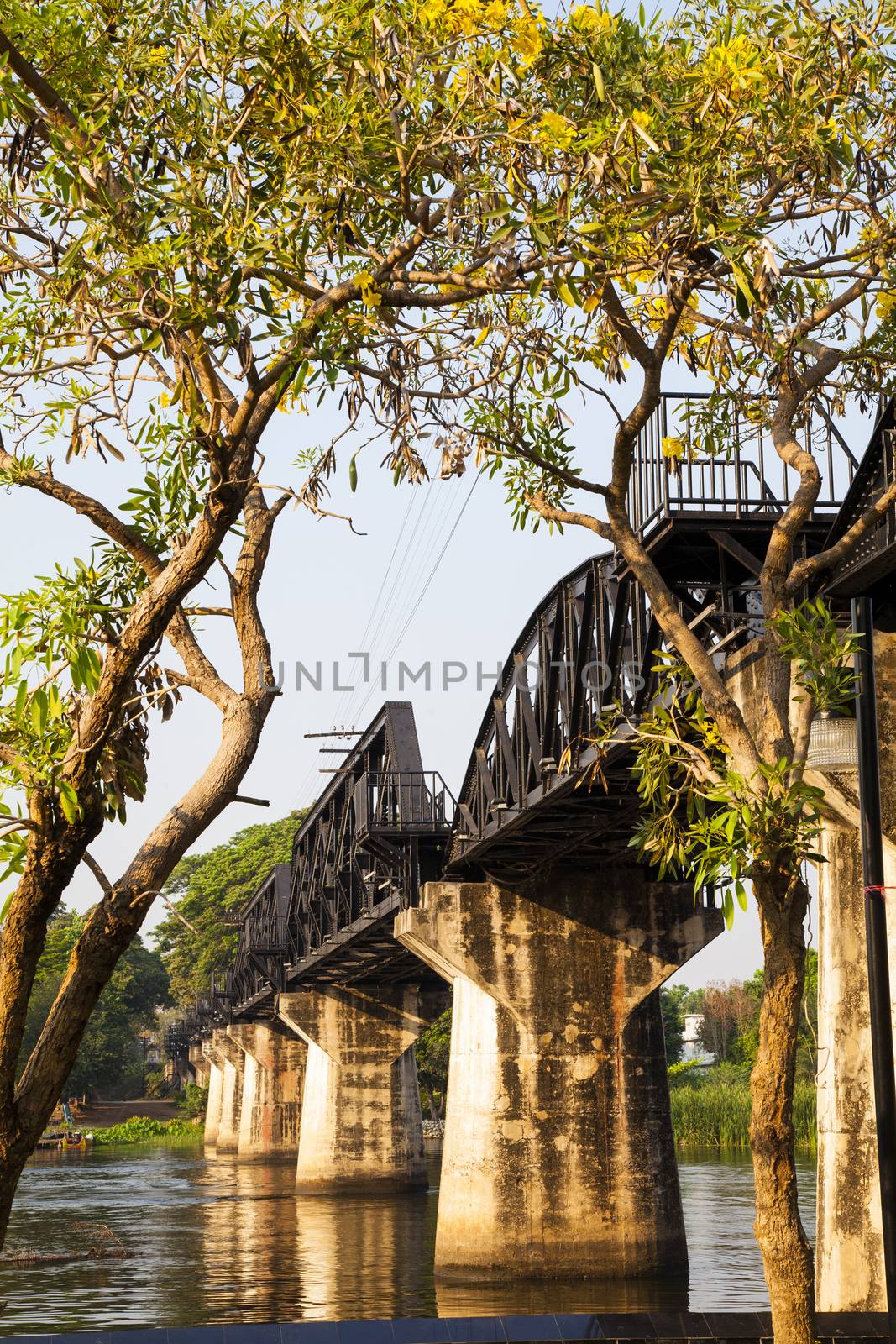 Bridge River Kwai, Kanchanaburi, Thailand . by jee1999