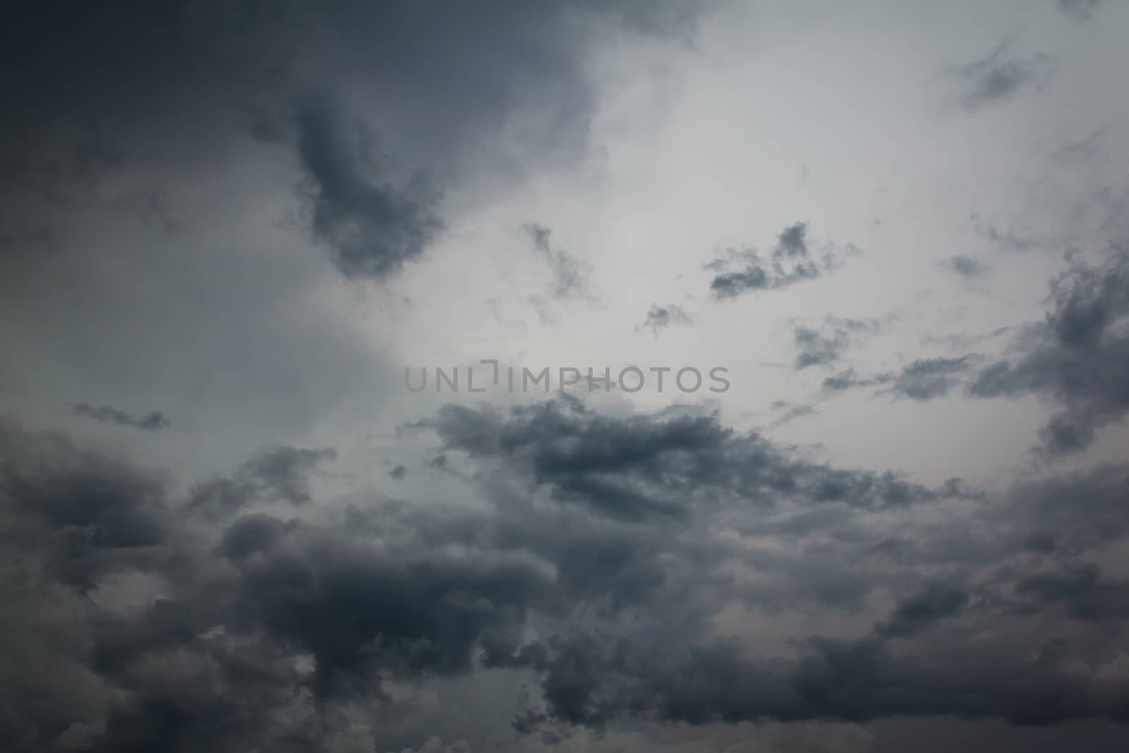 gray cloud at evening before rain, background
