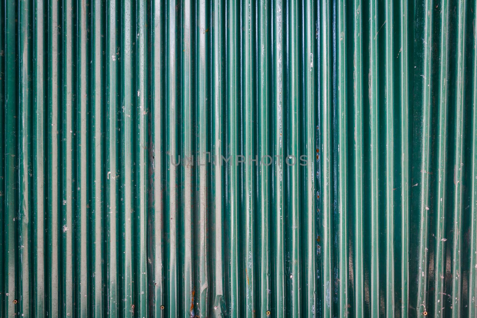 Background Detail of texture metal Corrugated Iron Panelling