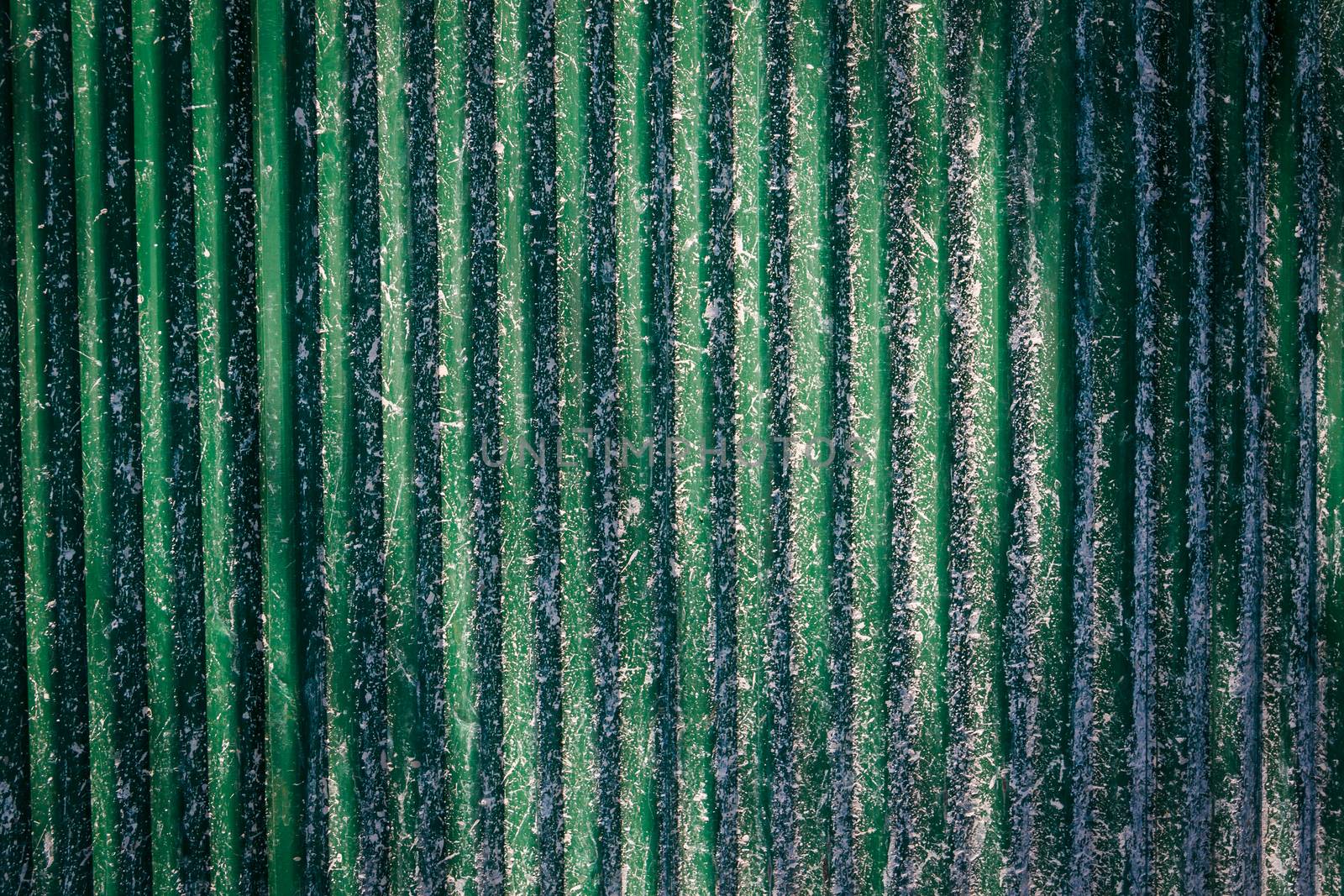 Background Detail of texture metal Corrugated Iron Panelling