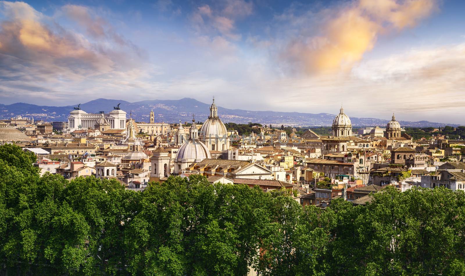 View of Rome, Italy, Europe by ventdusud