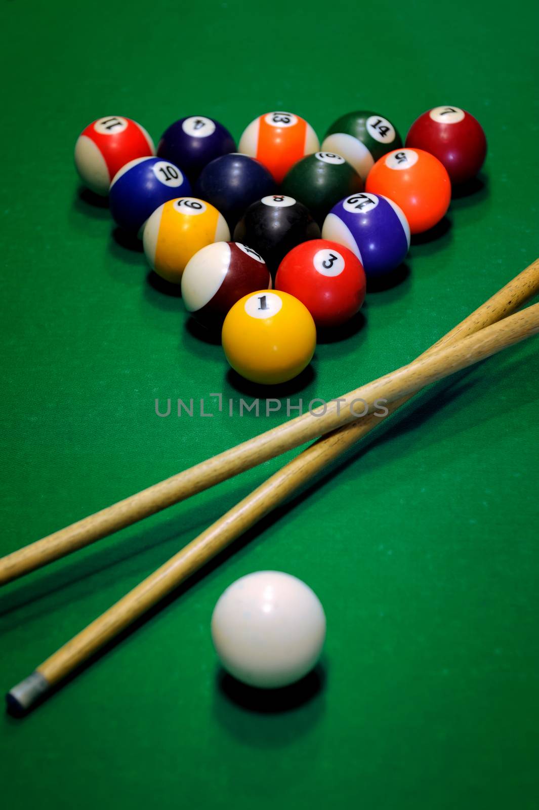 Glossy billiard balls set by byrdyak