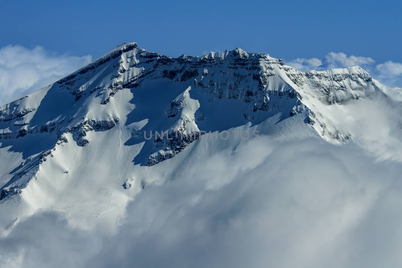 Snow mountains in Chile by Chudakov