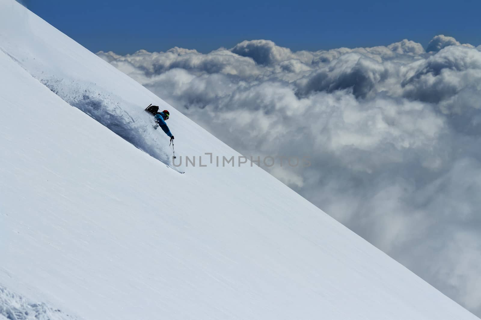 Freeride in mountains of Chile, september 2013