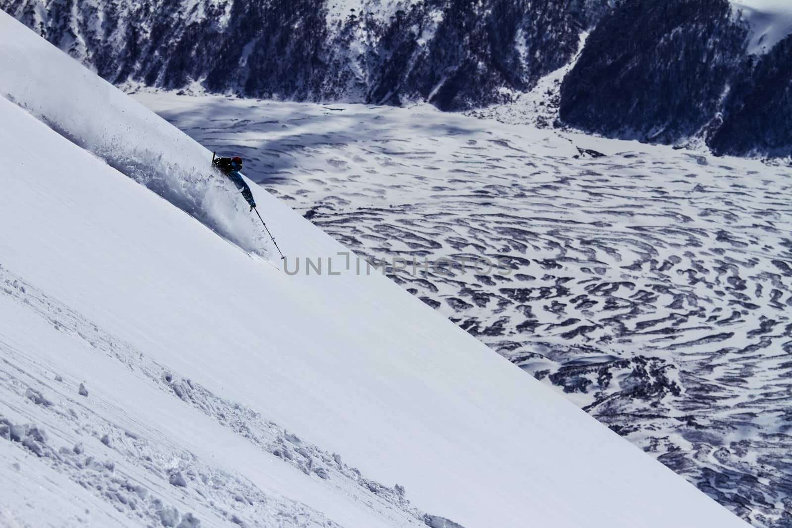 Freeride in mountains of Chile, september 2013