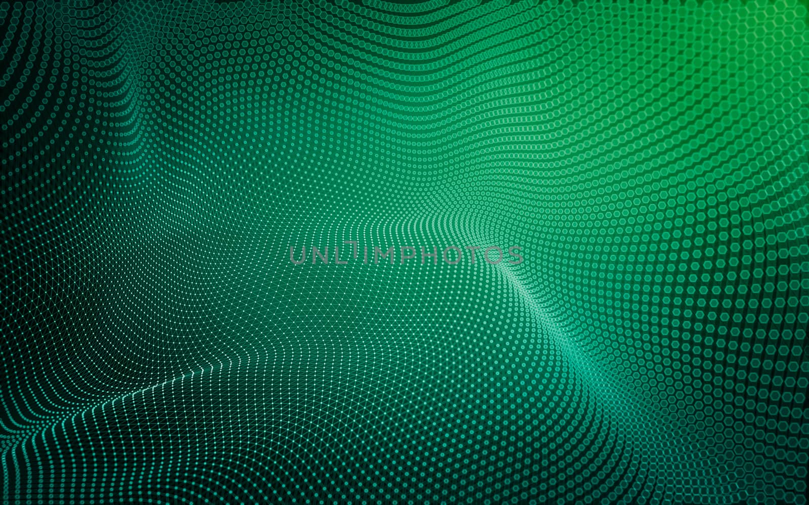 Abstract polygonal space low poly dark background with connecting dots and lines. Connection structure. 3d rendering