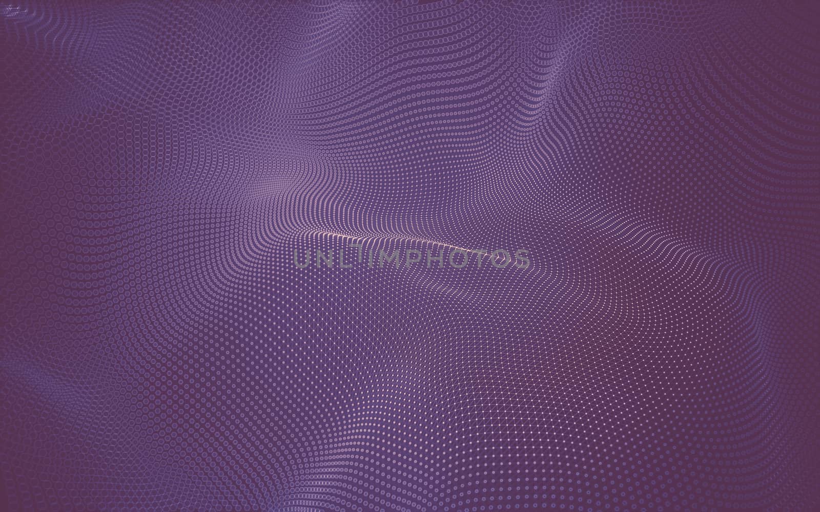 Abstract polygonal space low poly dark background with connecting dots and lines. Connection structure. 3d rendering