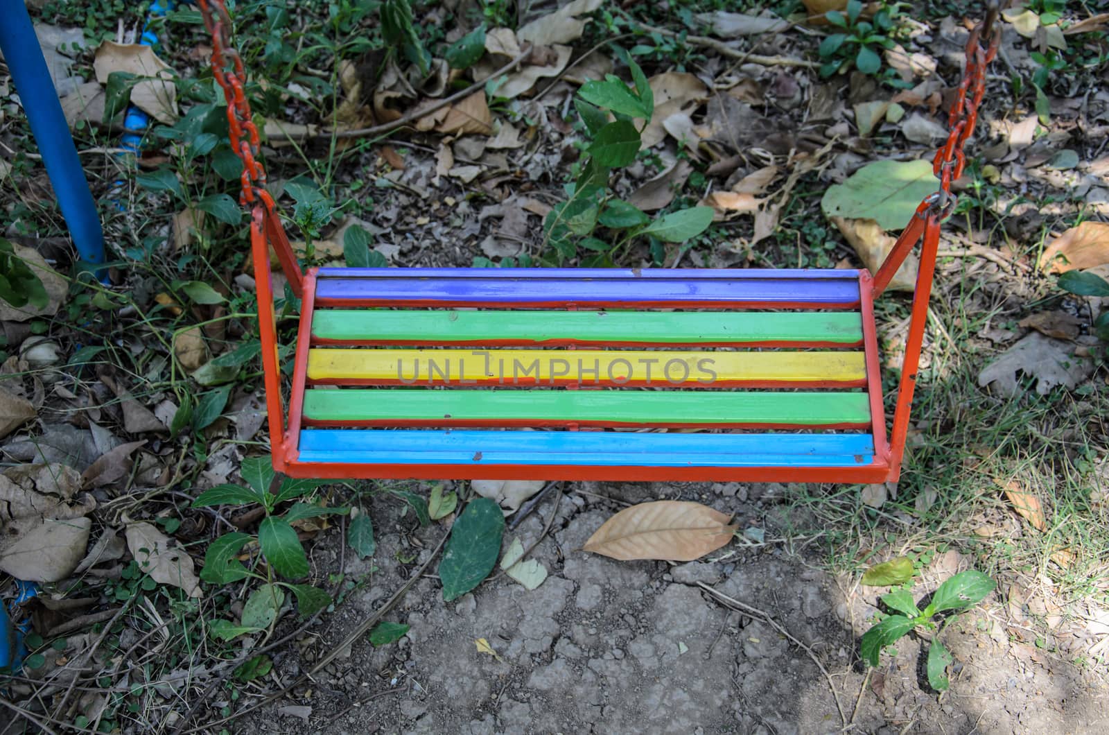 Multi colored swing seats by worrayuth