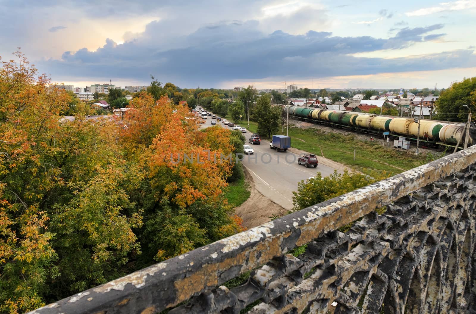 View from the bridge in Dimitrovgrad by Gaina