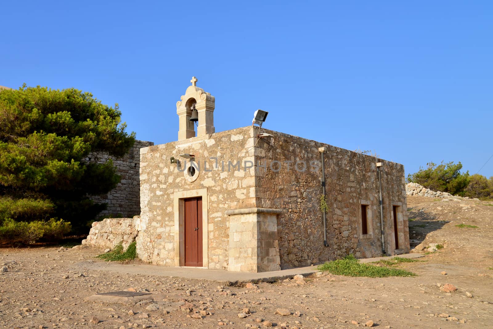 Rethymno city Greece Fortezza fortress chapel landmark architecture