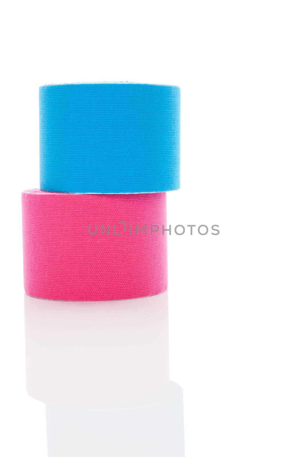 Kinesiotape isolated on white. by eskymaks