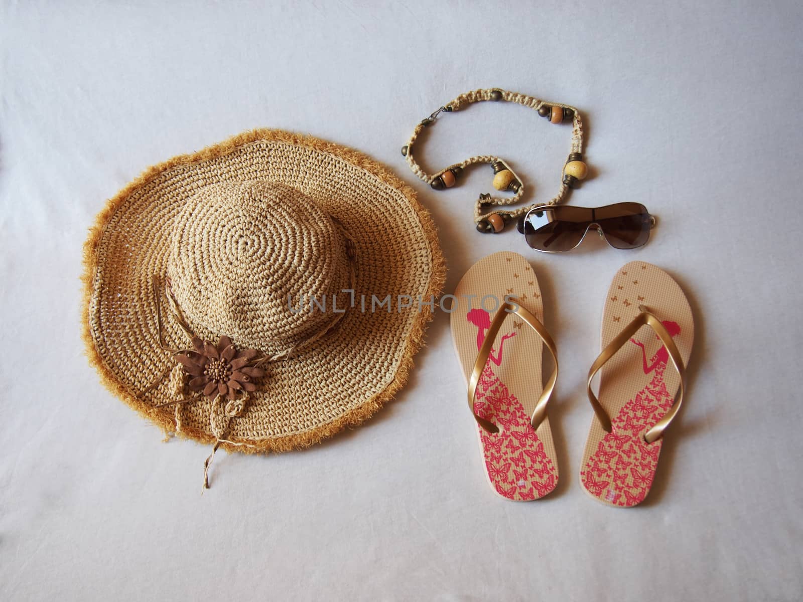 a good plot for a beach hat sandals site sunflowers by Irarlaki