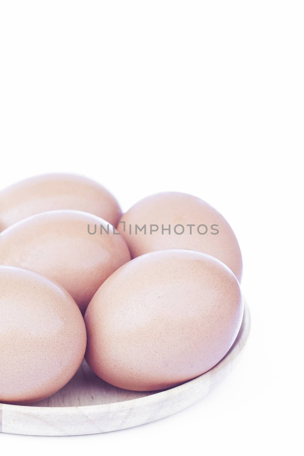 Eggs isolated on white background by punsayaporn