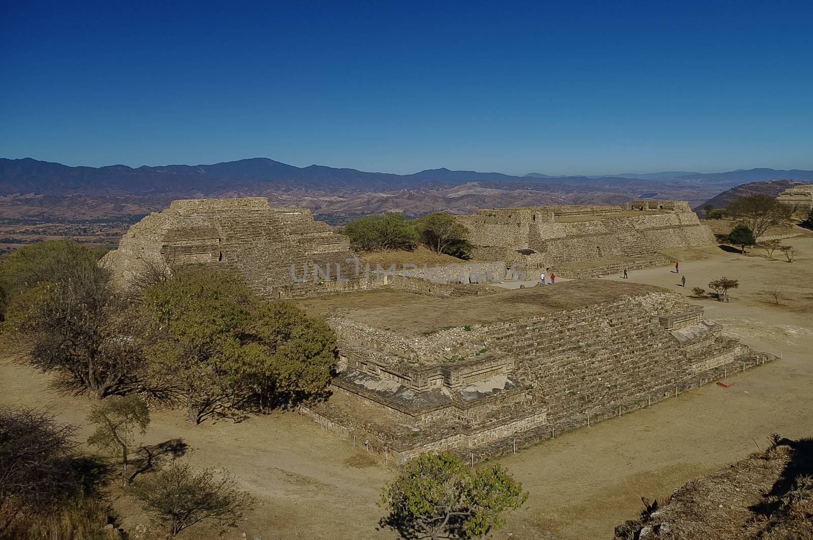 Monte Alban - the ruins of the Zapotec civilization in Oaxaca, Mexico