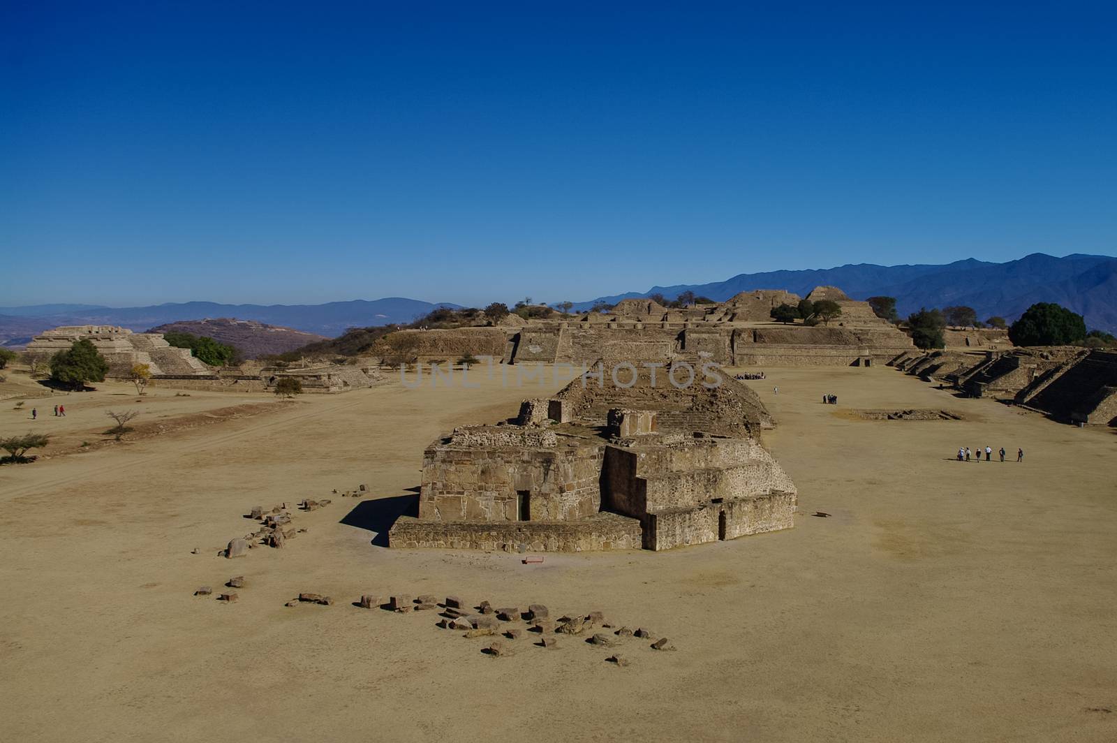 Monte Alban - the ruins of the Zapotec civilization in Oaxaca, Mexico