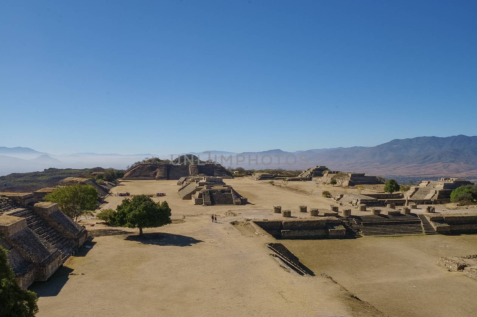 Monte Alban - the ruins of the Zapotec civilization in Oaxaca, Mexico