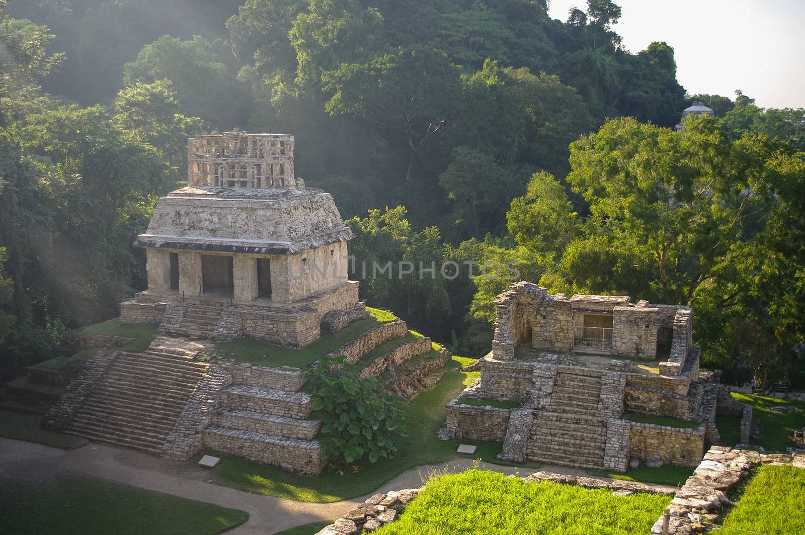 Mayan ruins in Palenque, Chiapas, Mexico.