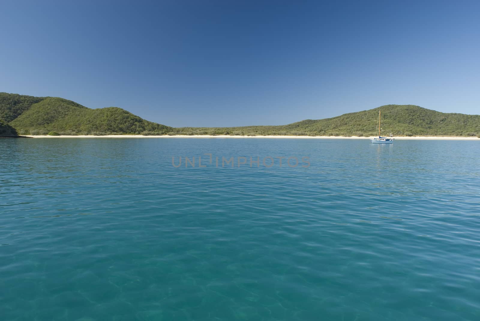 Great Keppel Island Secluded Tropical Beachs by stockarch