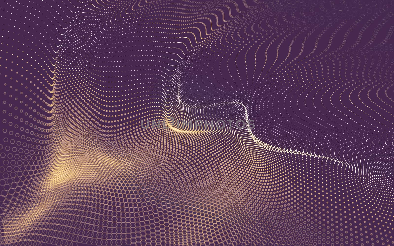 Abstract polygonal space low poly dark background with connecting dots and lines. Connection structure. 3d rendering