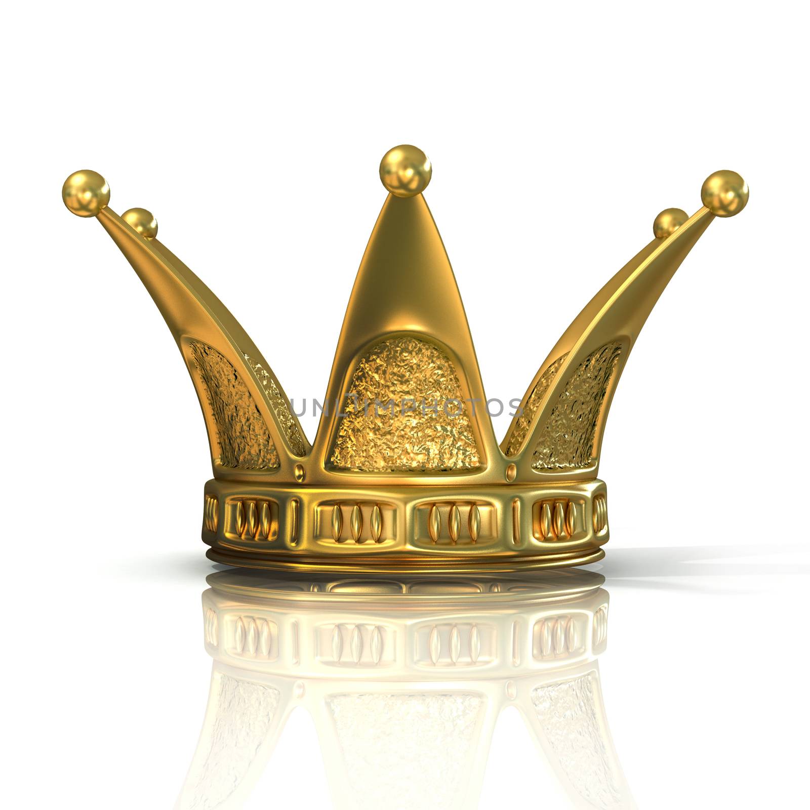 Golden crown isolated by djmilic