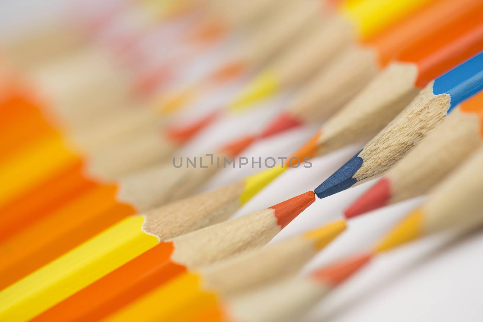 Collection of colorful pencils as a background picture
