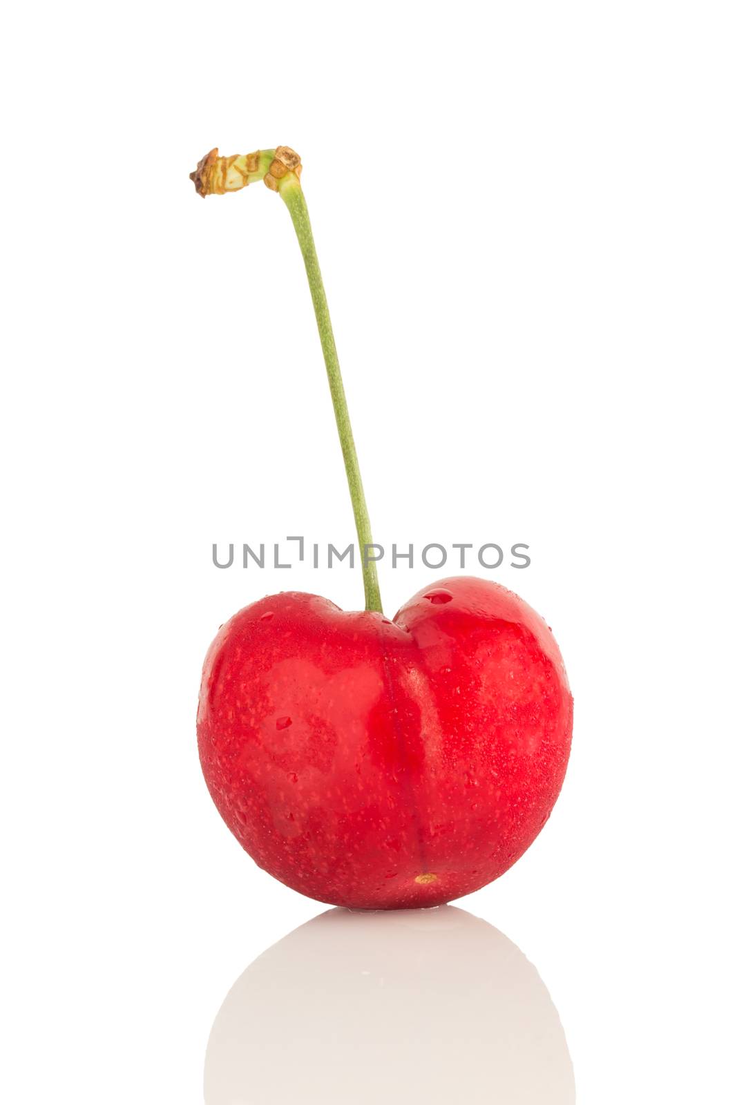 cherry berries ripe isolated on white background