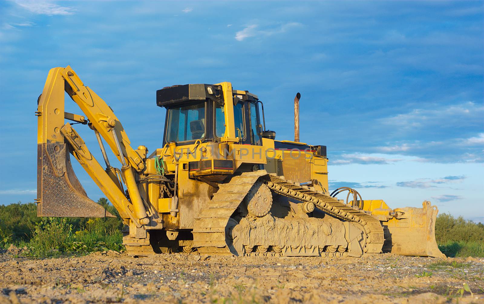 bulldozer heavy equipment construction site