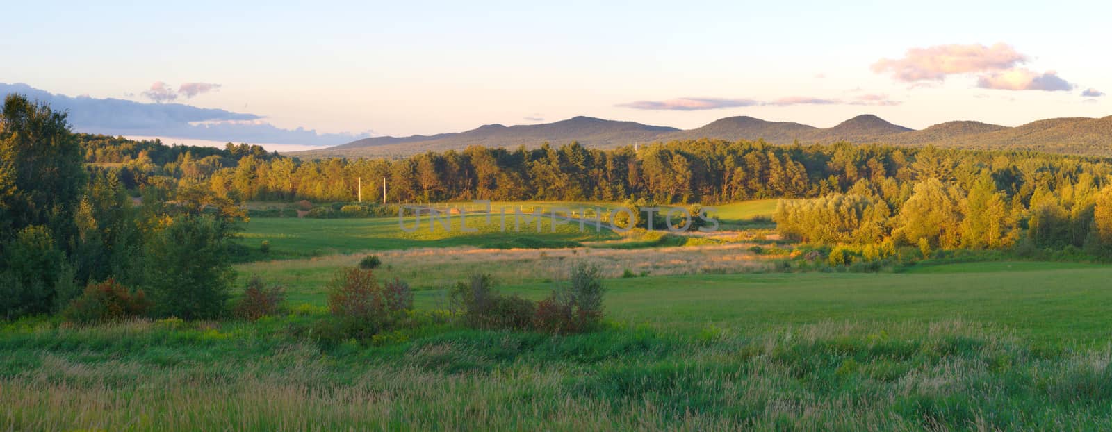 panoramic landscape rural country scene mountains sky by jacquesdurocher