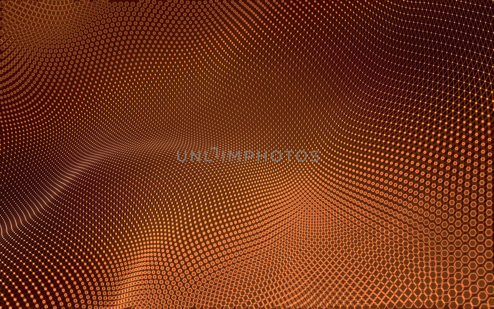 Abstract polygonal space low poly dark background with connecting dots and lines. Connection structure. 3d rendering