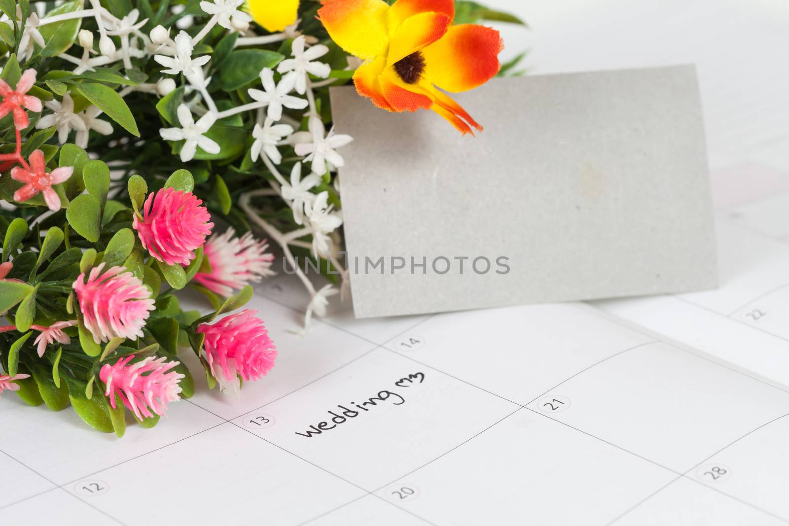 Reminder Wedding day in calendar
