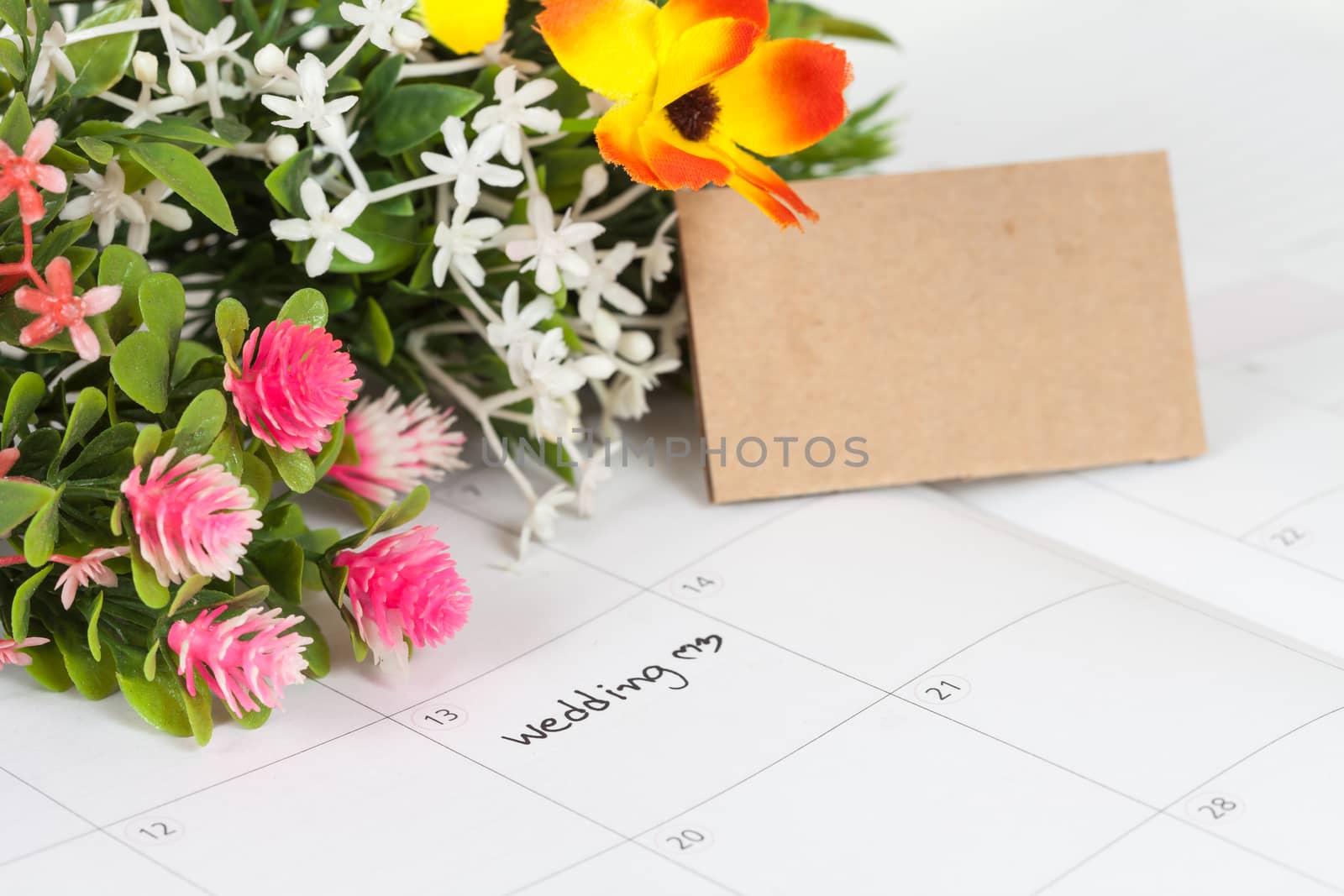 Reminder Wedding day in calendar