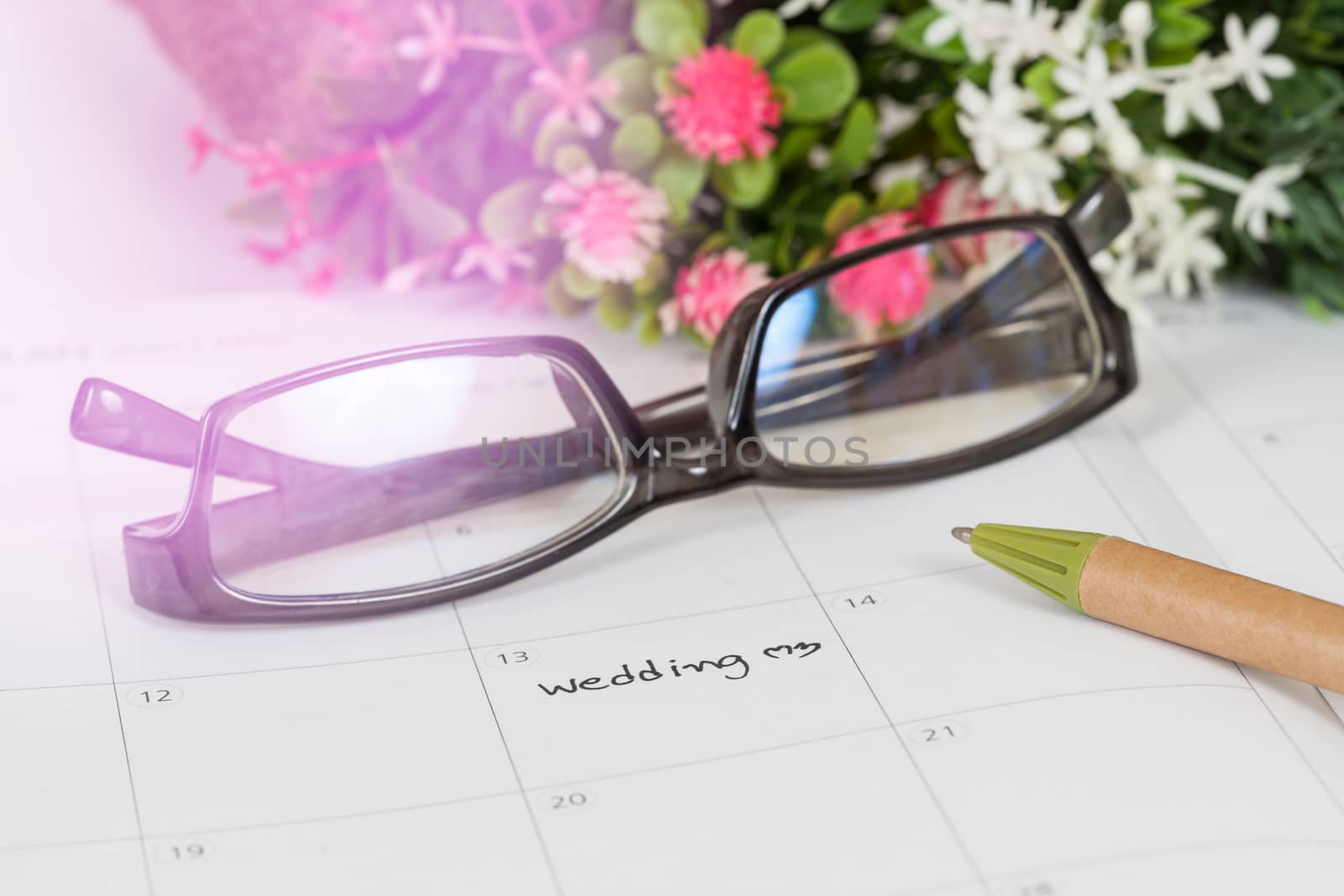 Reminder Wedding day in calendar