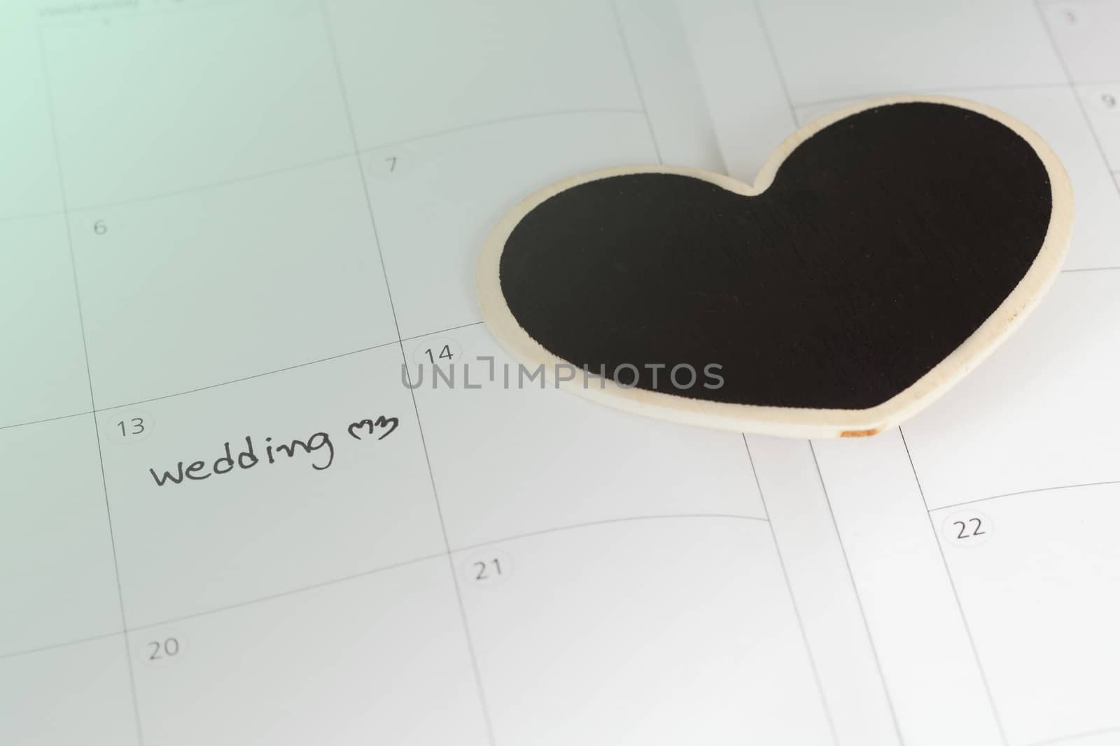 Reminder Wedding day in calendar