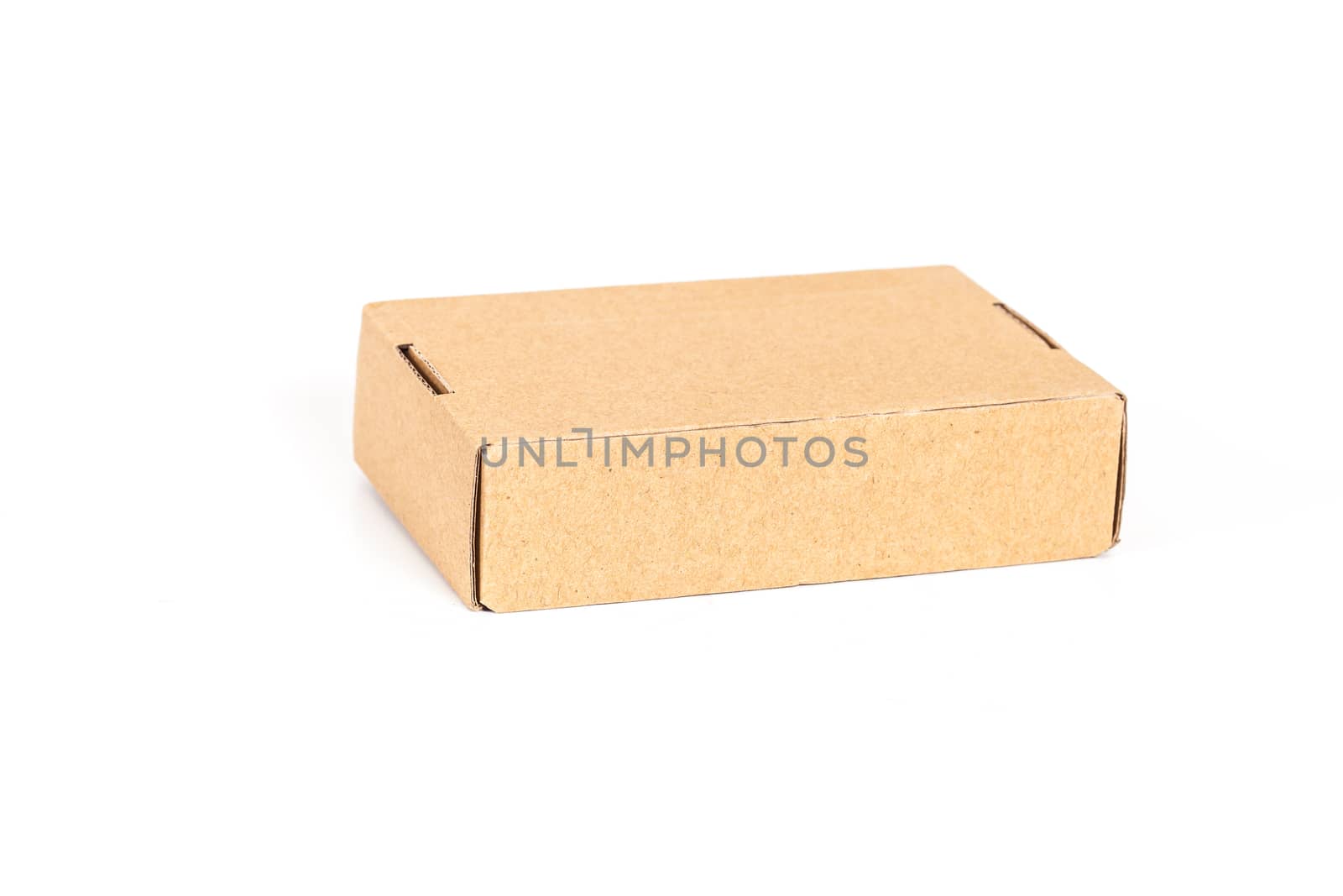 cardboard box , isolated on a white background.