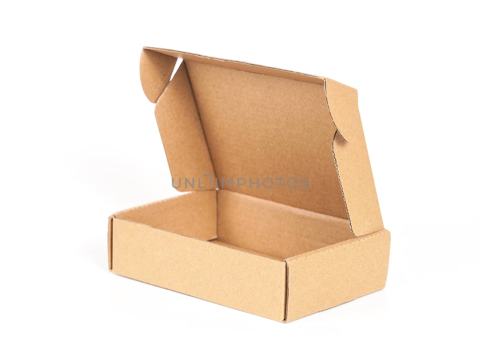 cardboard box , isolated on a white background.