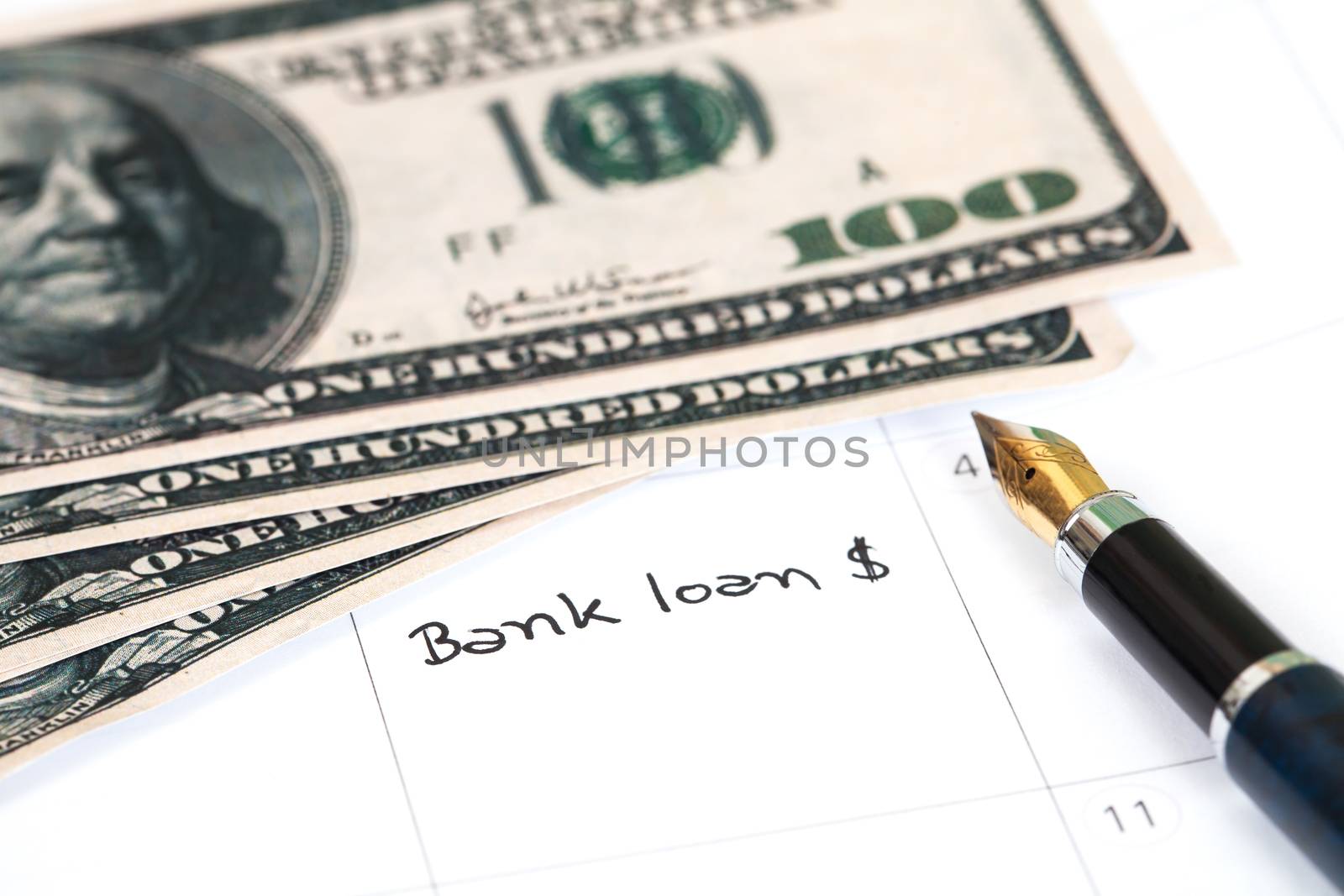 Reminder "bank loan" in calendar