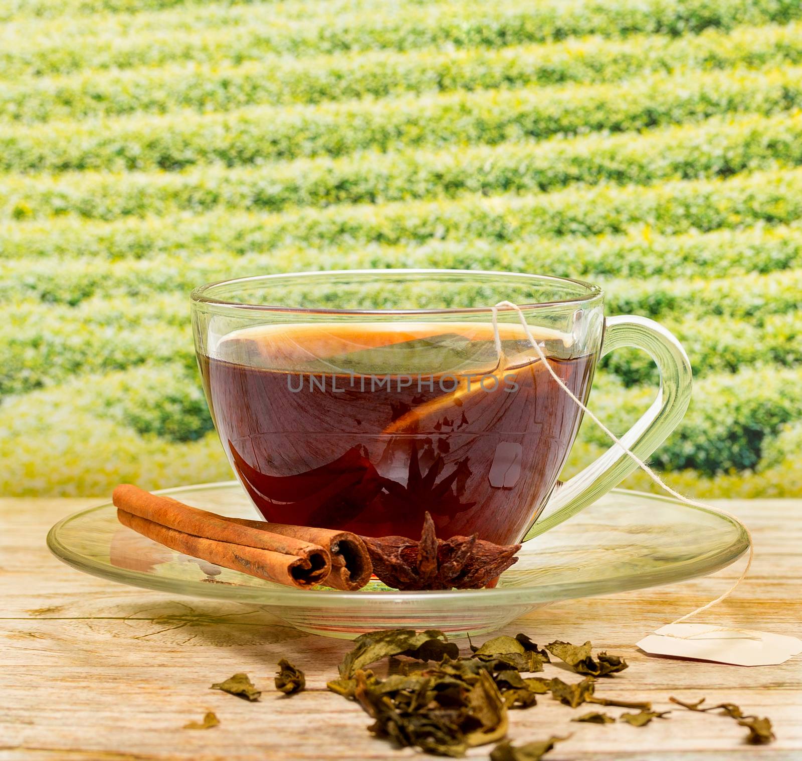 Tea With Cinnamon Representing Break Time And Breaktime