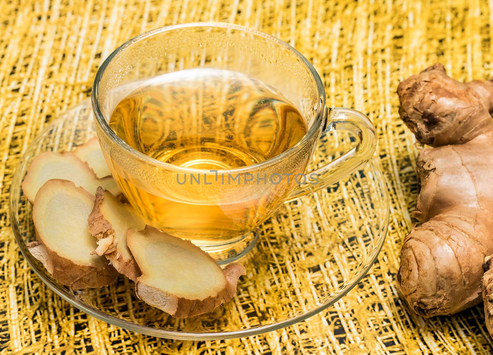 Ginger Tea Represents Organics Teacup And Refreshed  by stuartmiles