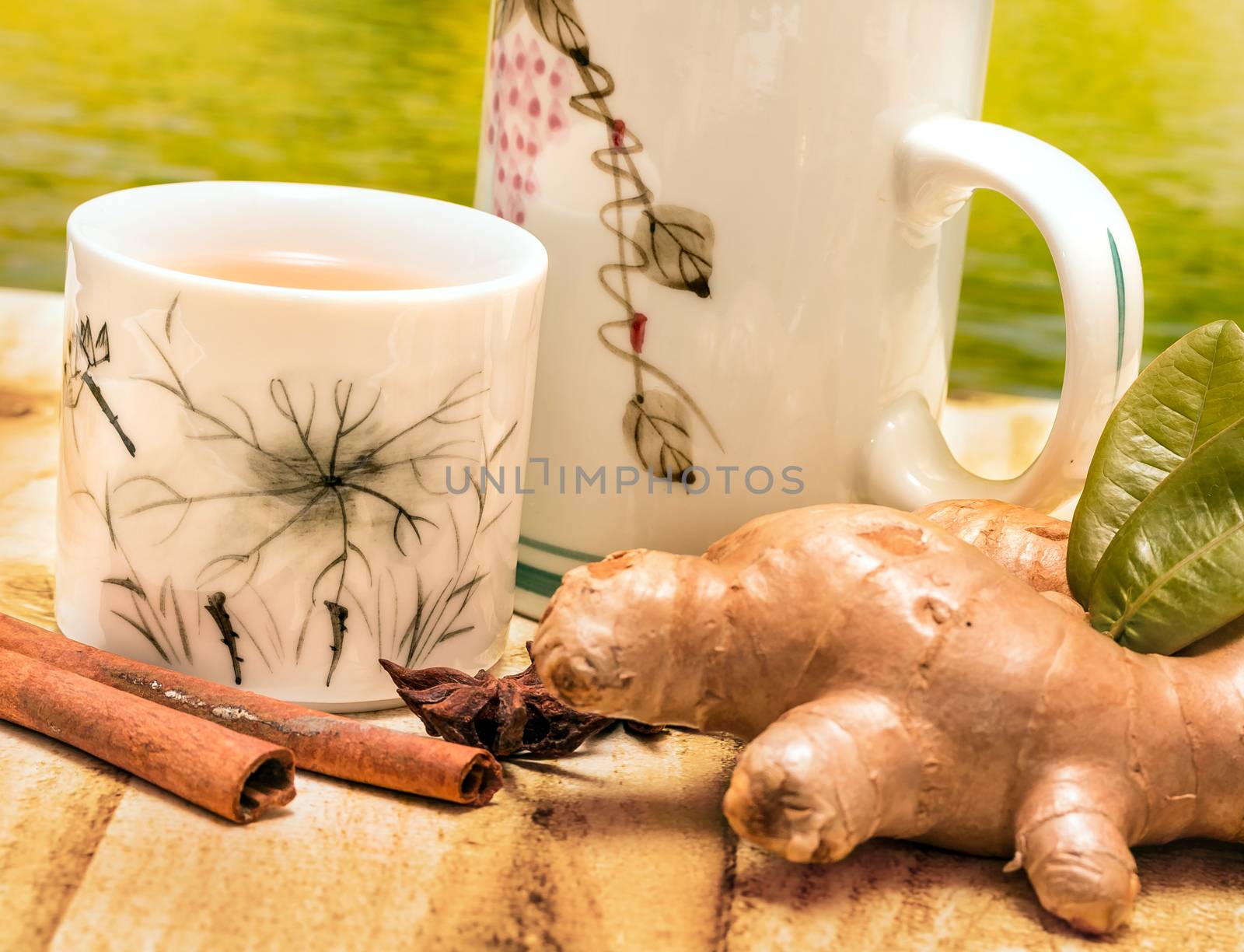 Chinese Ginger Tea Meaning Natural Teacup And Herbal