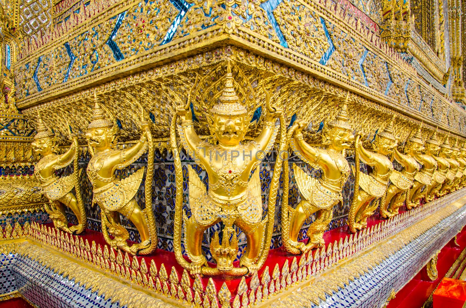 Golden Garuda Wat Phra Kaew,Bankok, Thailand by migrean