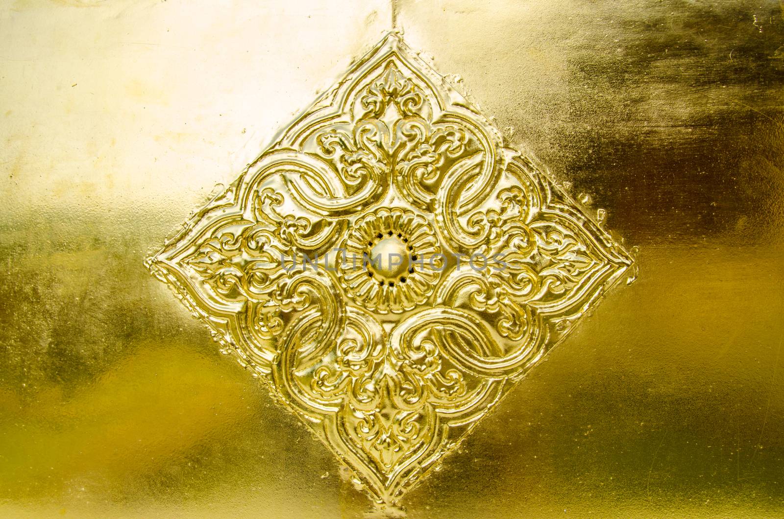 golden carved flower by migrean