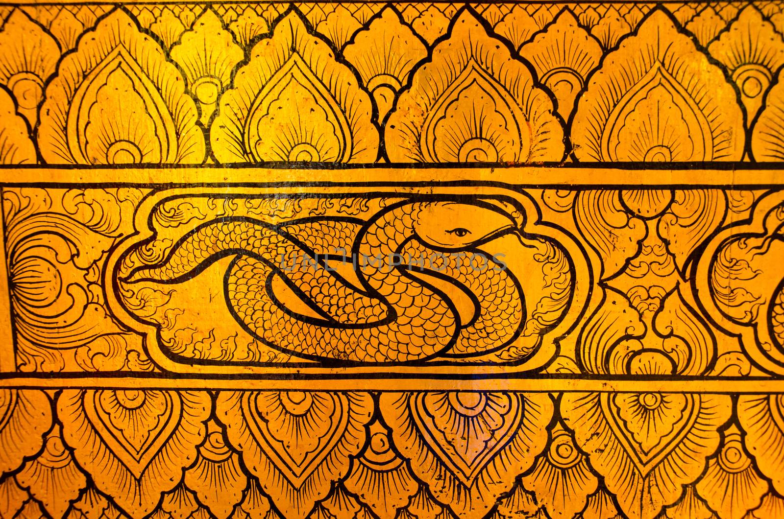 Thai tradional art snake
